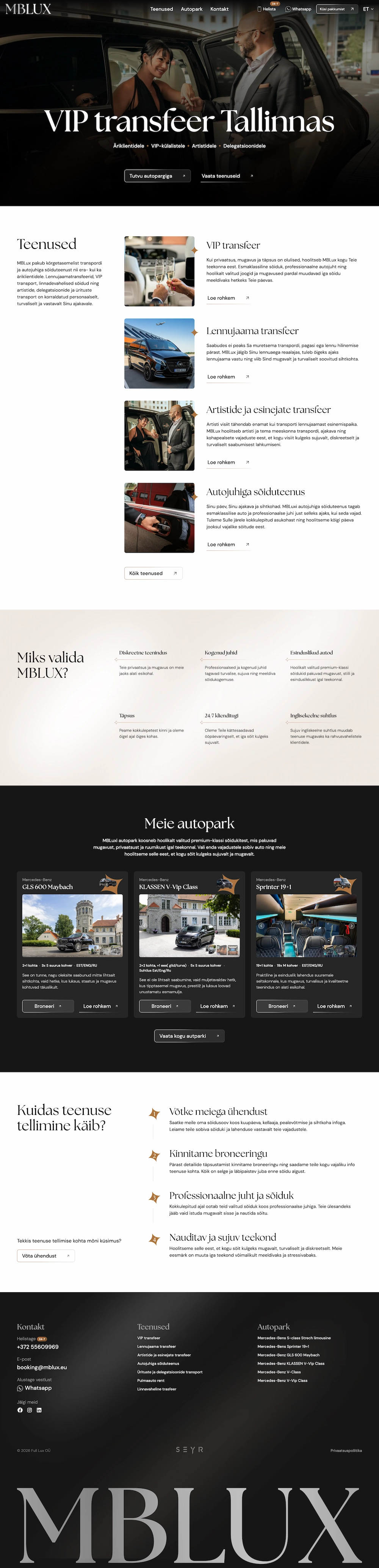 MBLUX veebileht